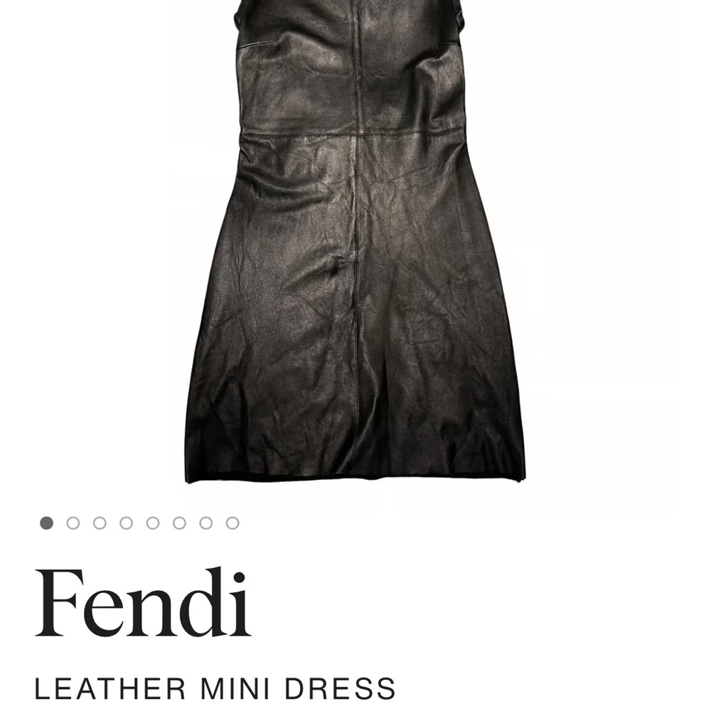 Fendi Leather Mini Dress